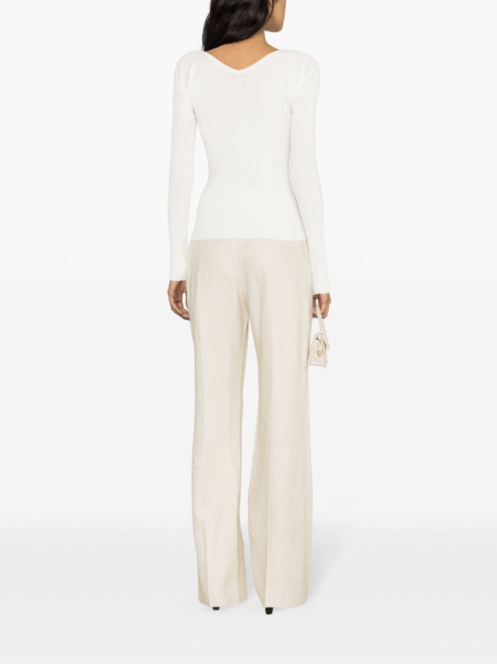 Топ JACQUEMUS бял
