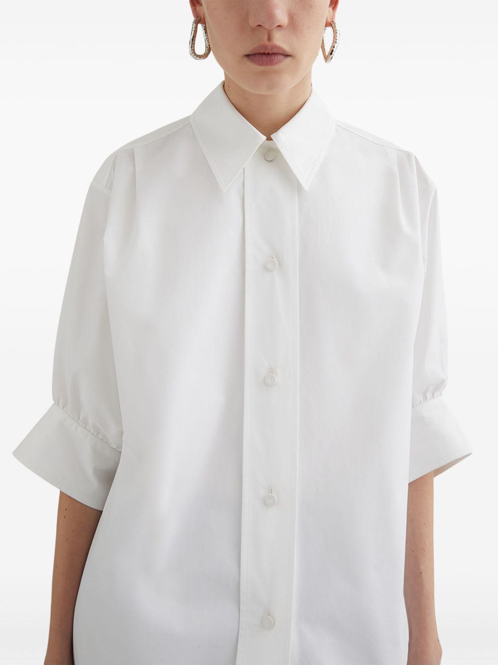 Ризи Jil Sander бели