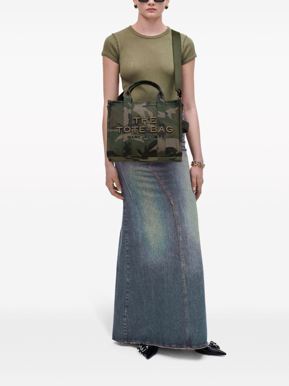 Чанта тип „тоут“ с камуфлажен жакард Marc Jacobs The Medium