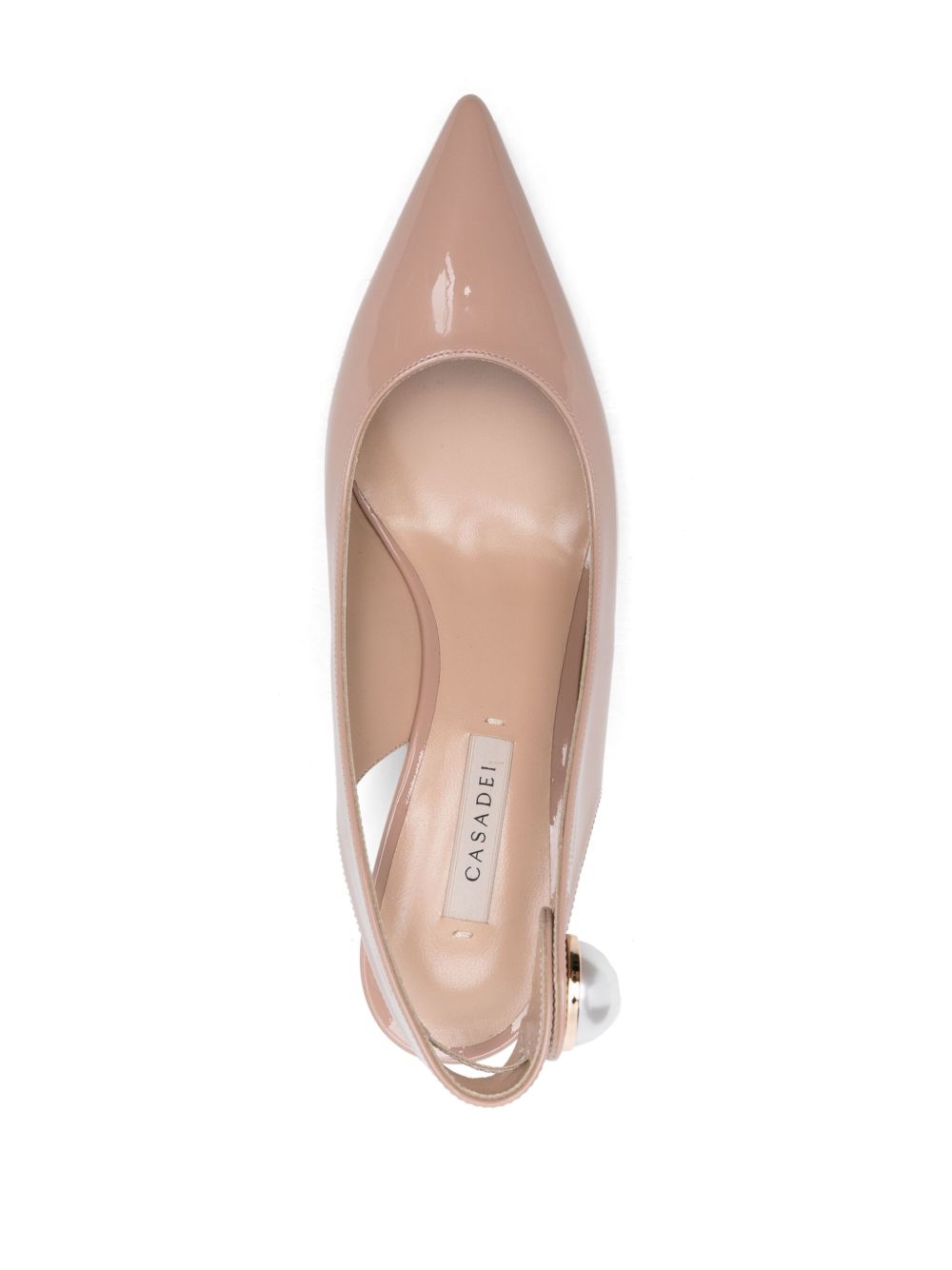 Casadei с ток в бежов цвят