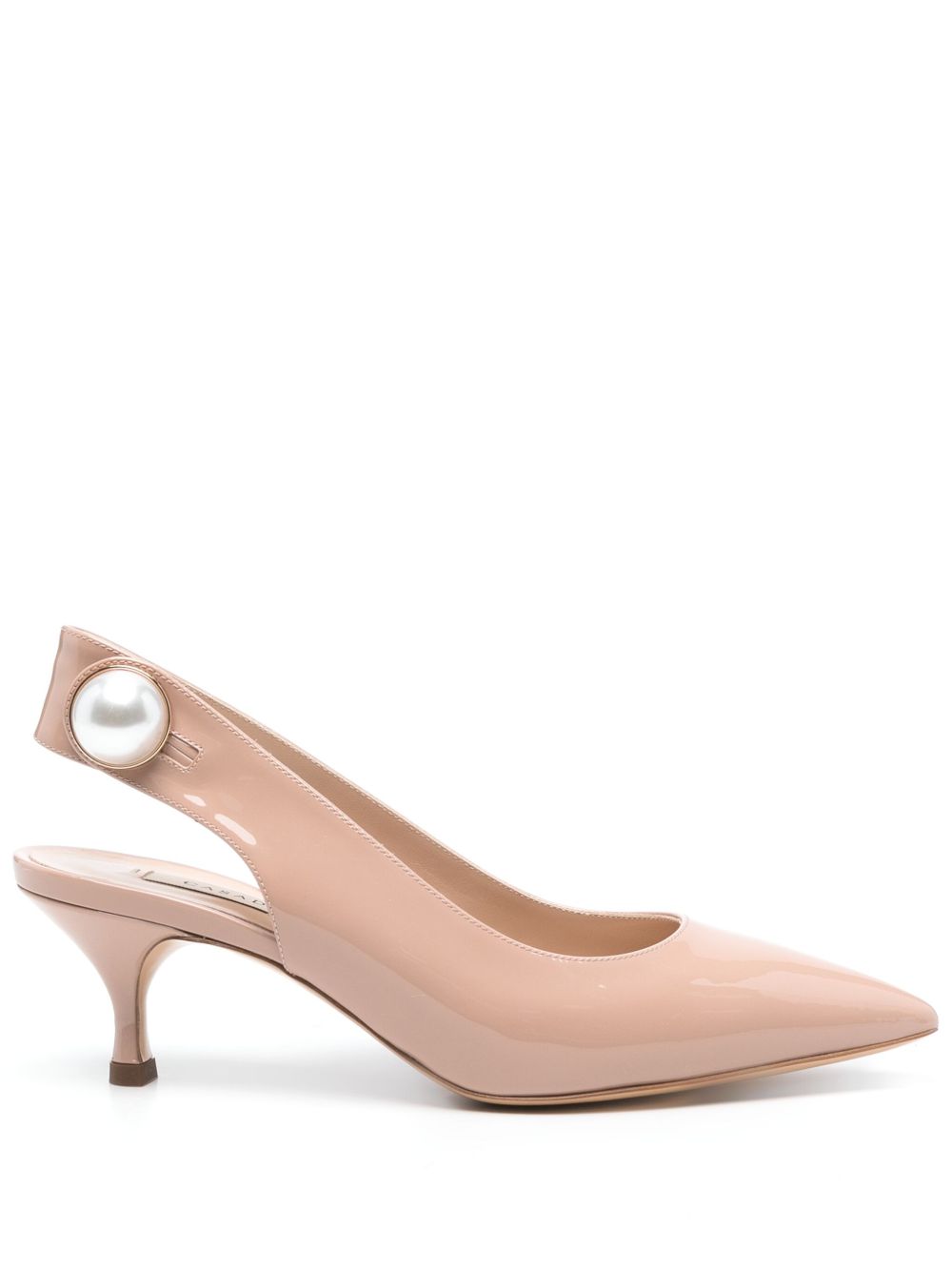 Casadei с ток в бежов цвят