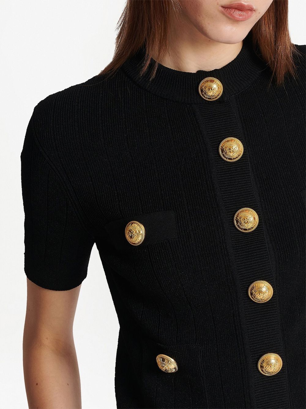 Плетена жилетка Balmain с 4 джоба
