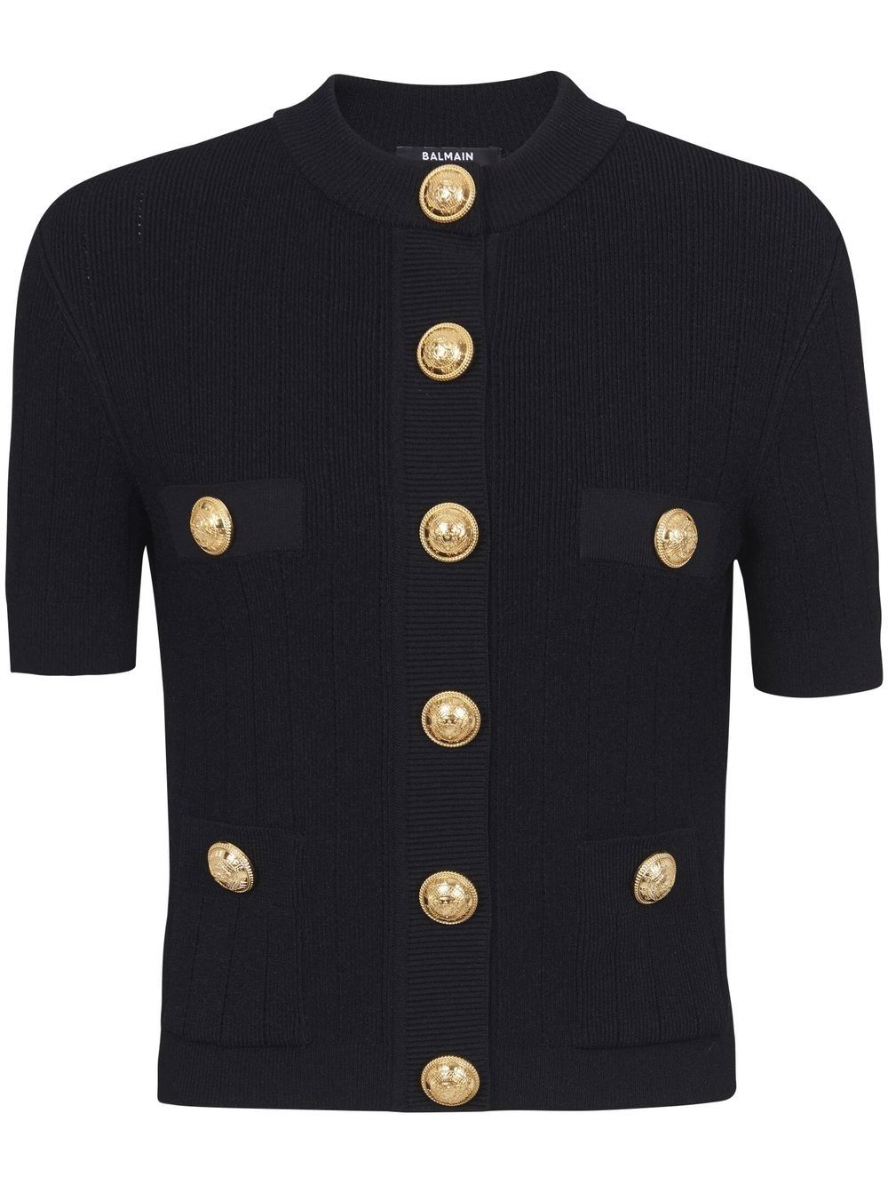 Плетена жилетка Balmain с 4 джоба