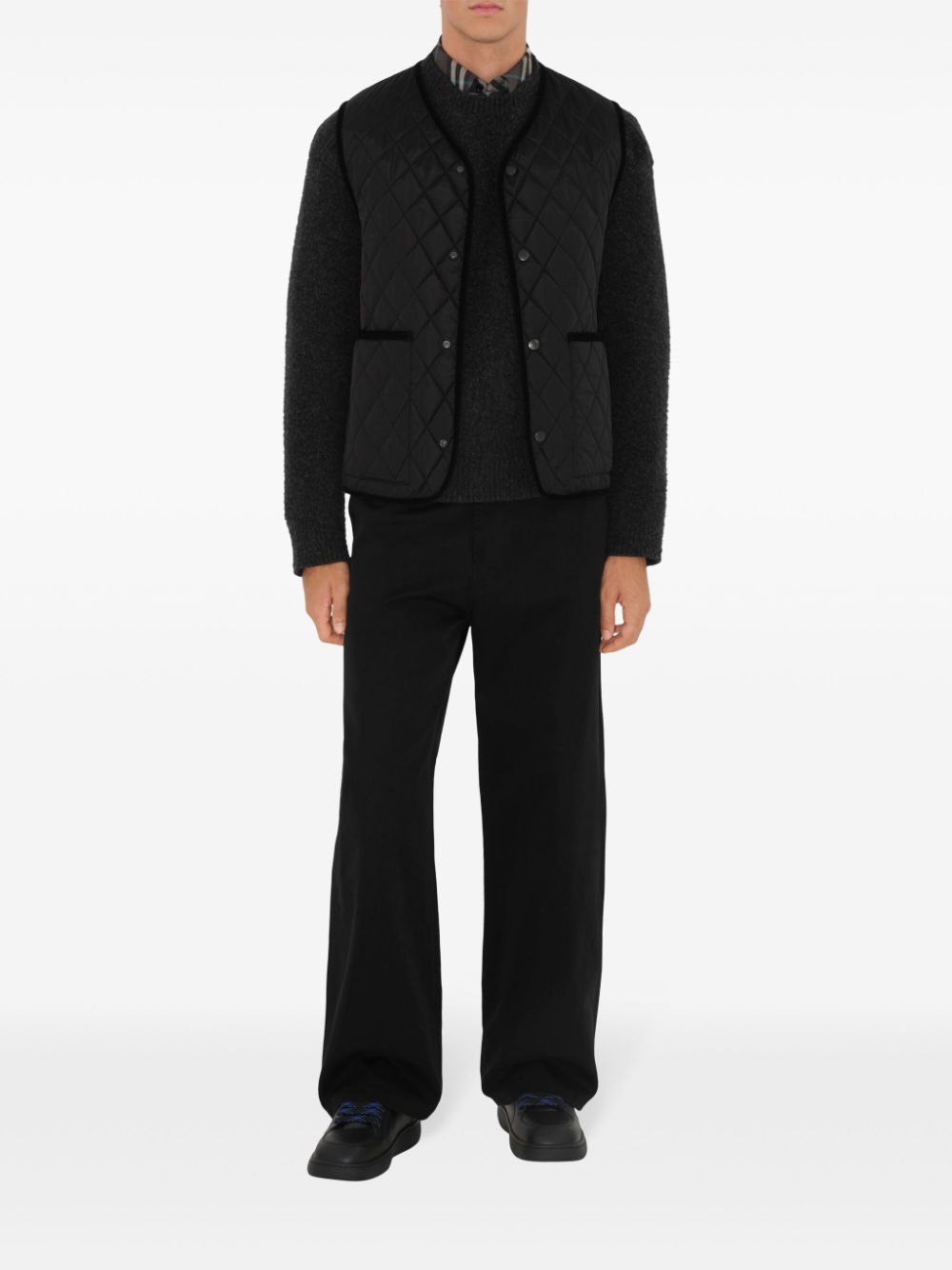 Ватирано яке без ръкави Burberry Nylon