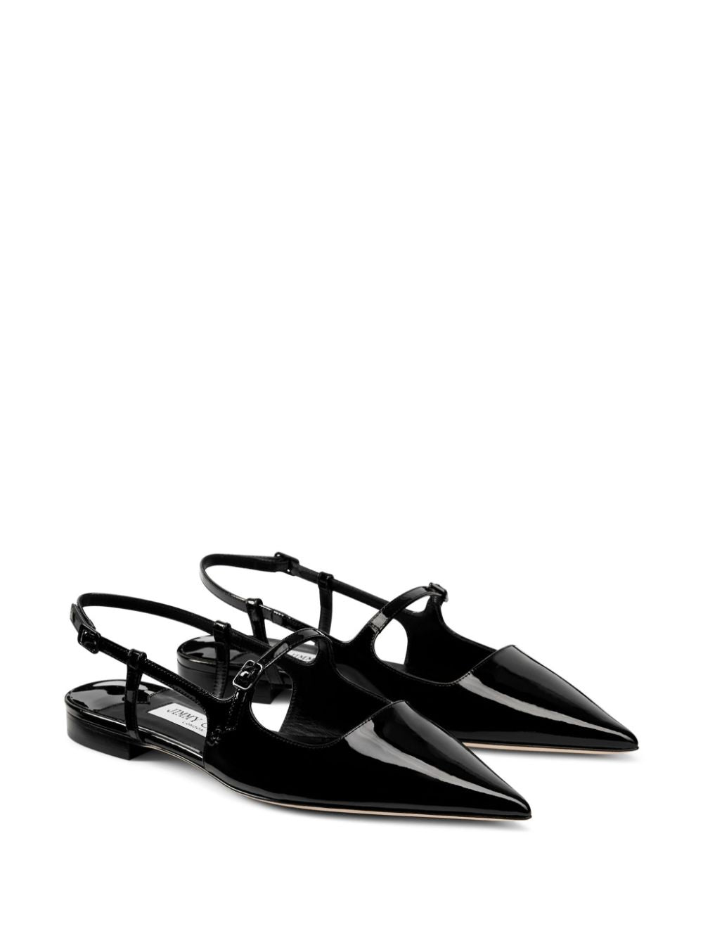 Ниски плоски обувки Jimmy Choo Didi от лакирана кожа