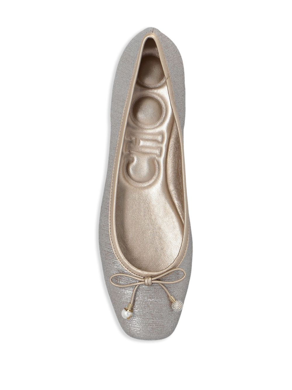 Jimmy Choo Elme плоски обувки с перлена украса