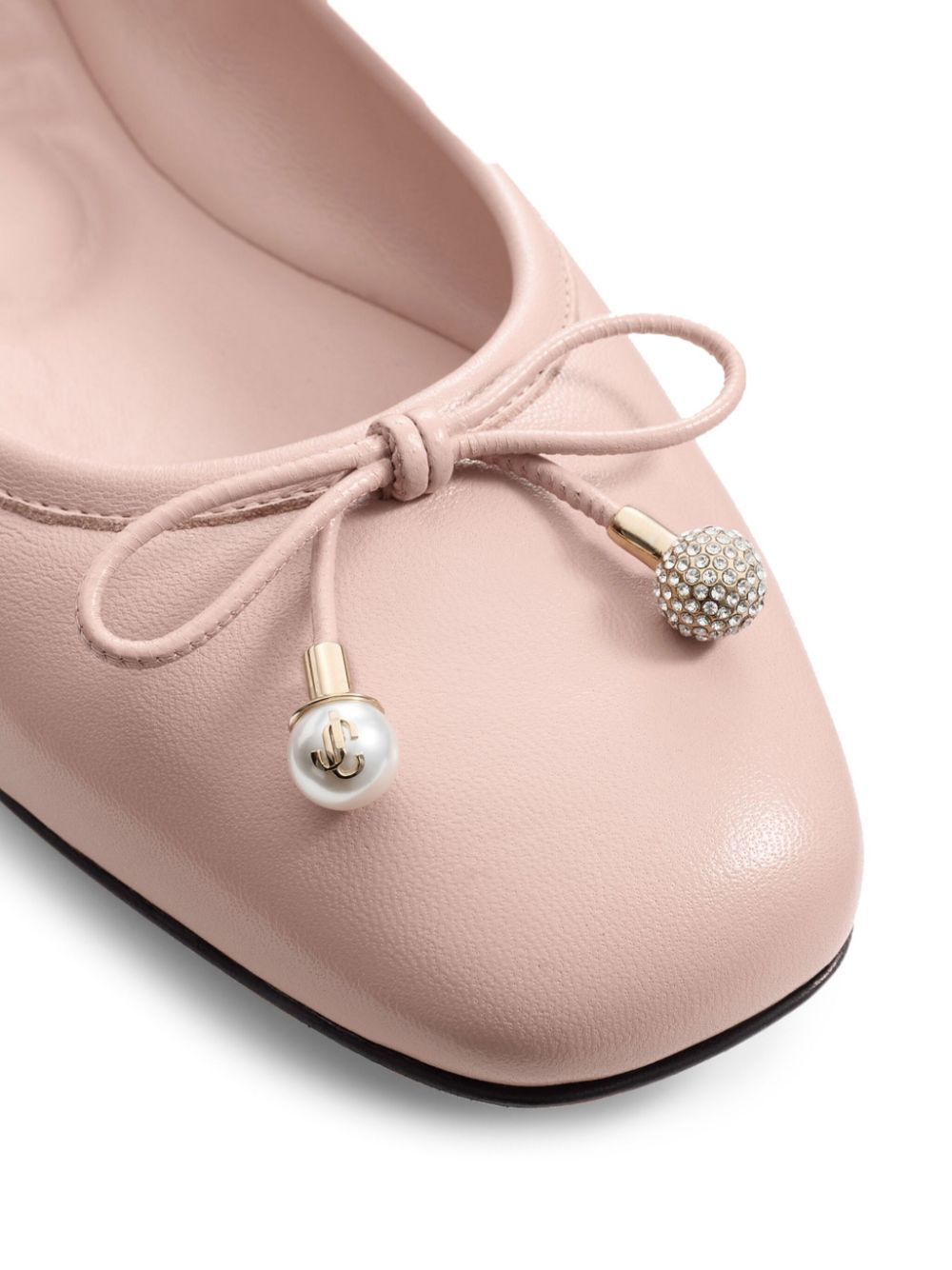 Jimmy Choo Elme плоски обувки с перлена украса