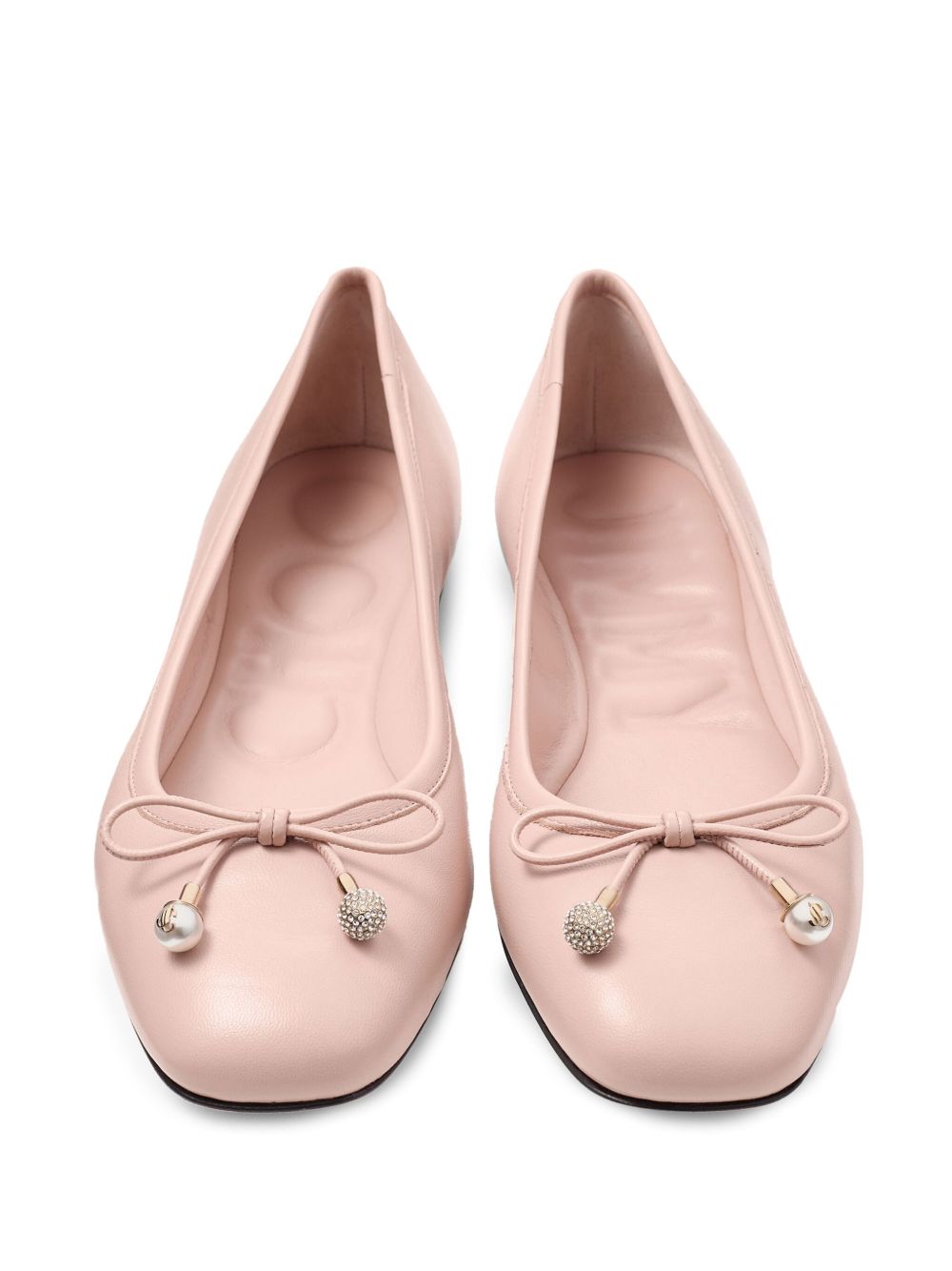 Jimmy Choo Elme плоски обувки с перлена украса