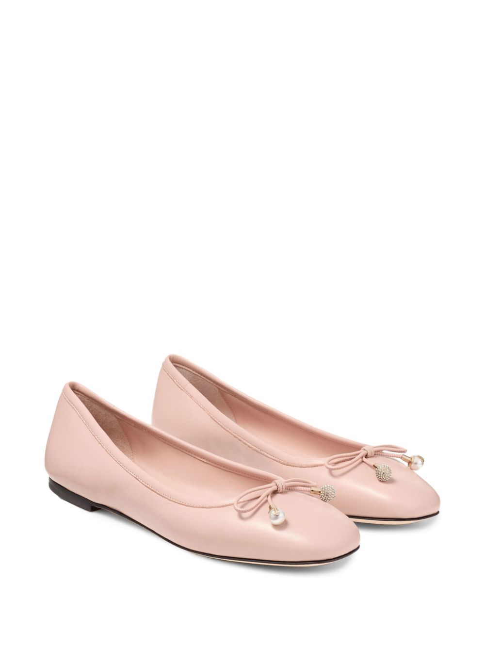 Jimmy Choo Elme плоски обувки с перлена украса