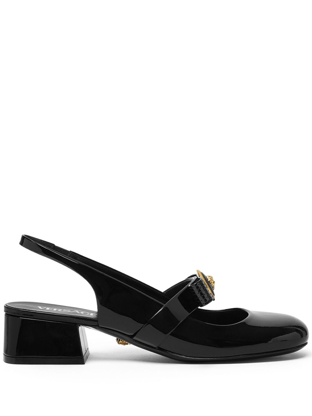 Versace Gianni Ribbon Patent Slingback обувки 35 мм