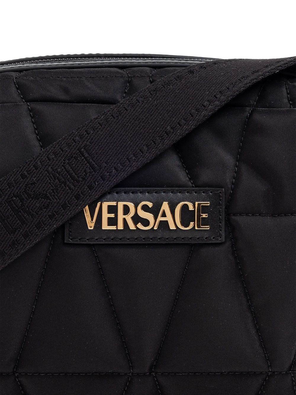 Чанта за рамо Versace с апликирано лого