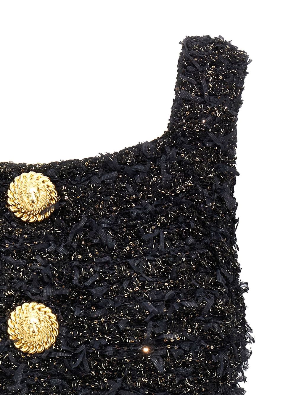 Топ от туид с лурекс Balmain