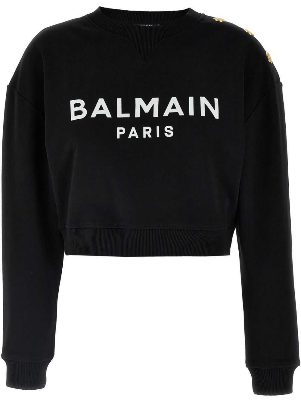 Памучен суитшърт с лого на Balmain