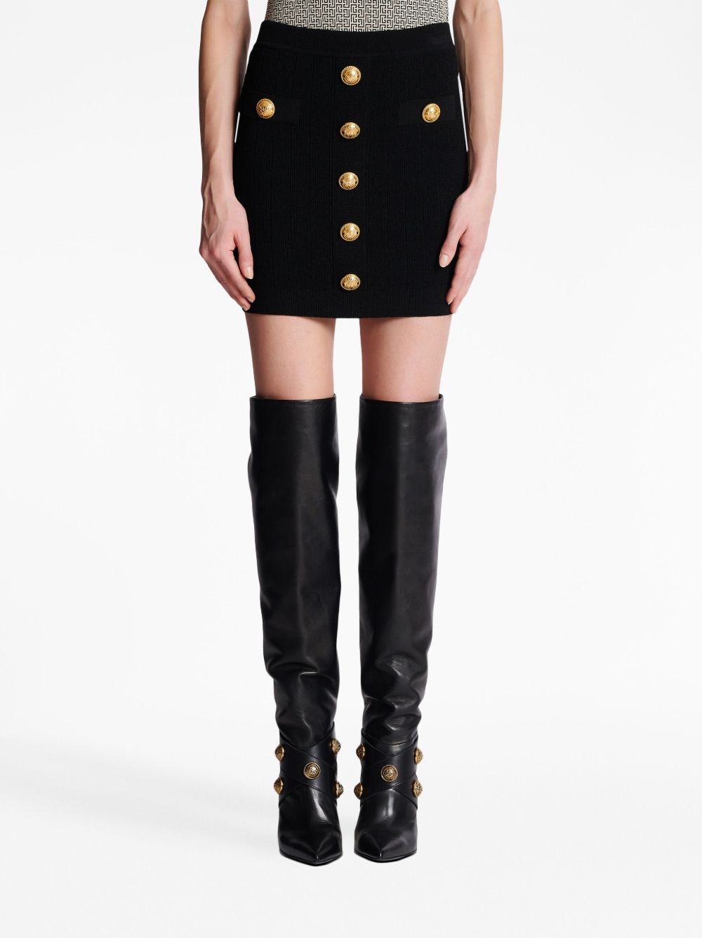 Плетена пола с копчета Balmain