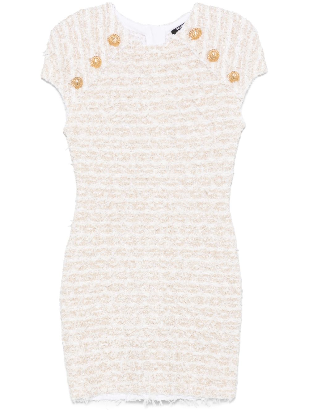 Къса туид рокля Balmain