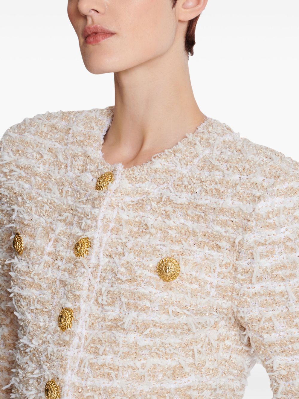 Късо туидово яке Balmain