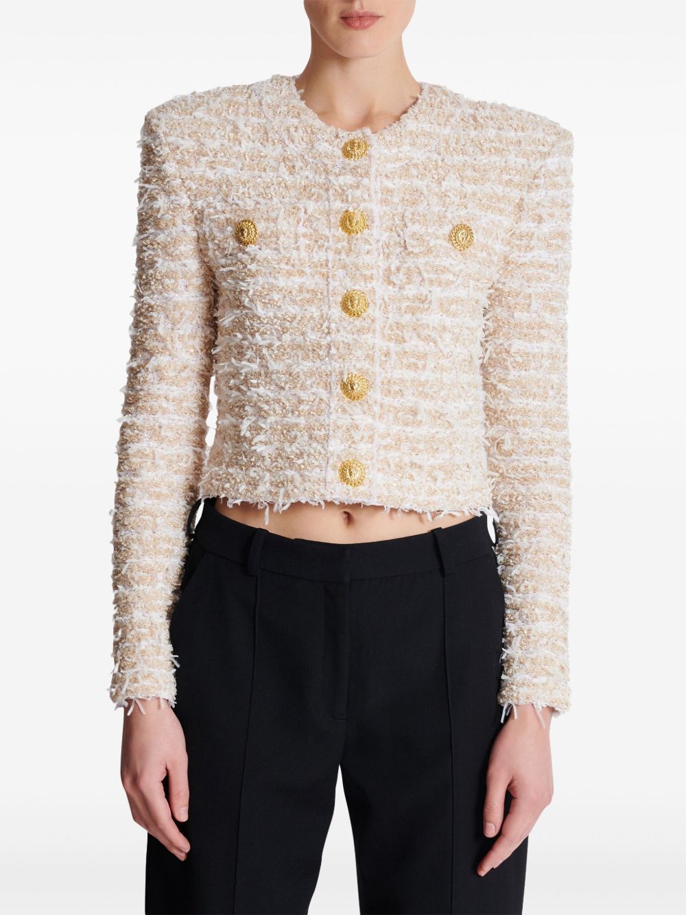 Късо туидово яке Balmain