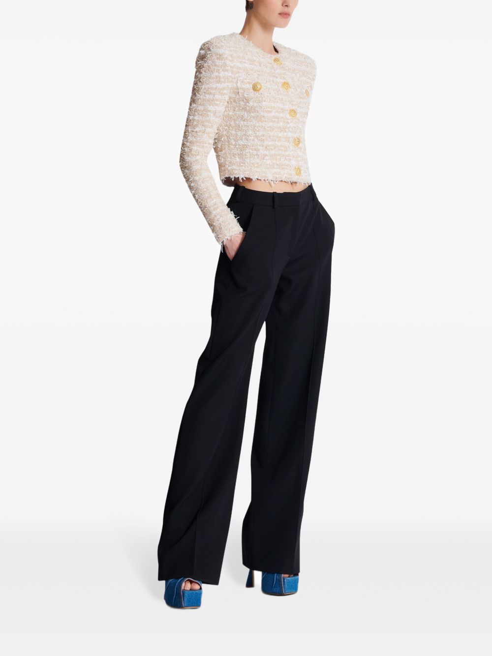 Късо туидово яке Balmain