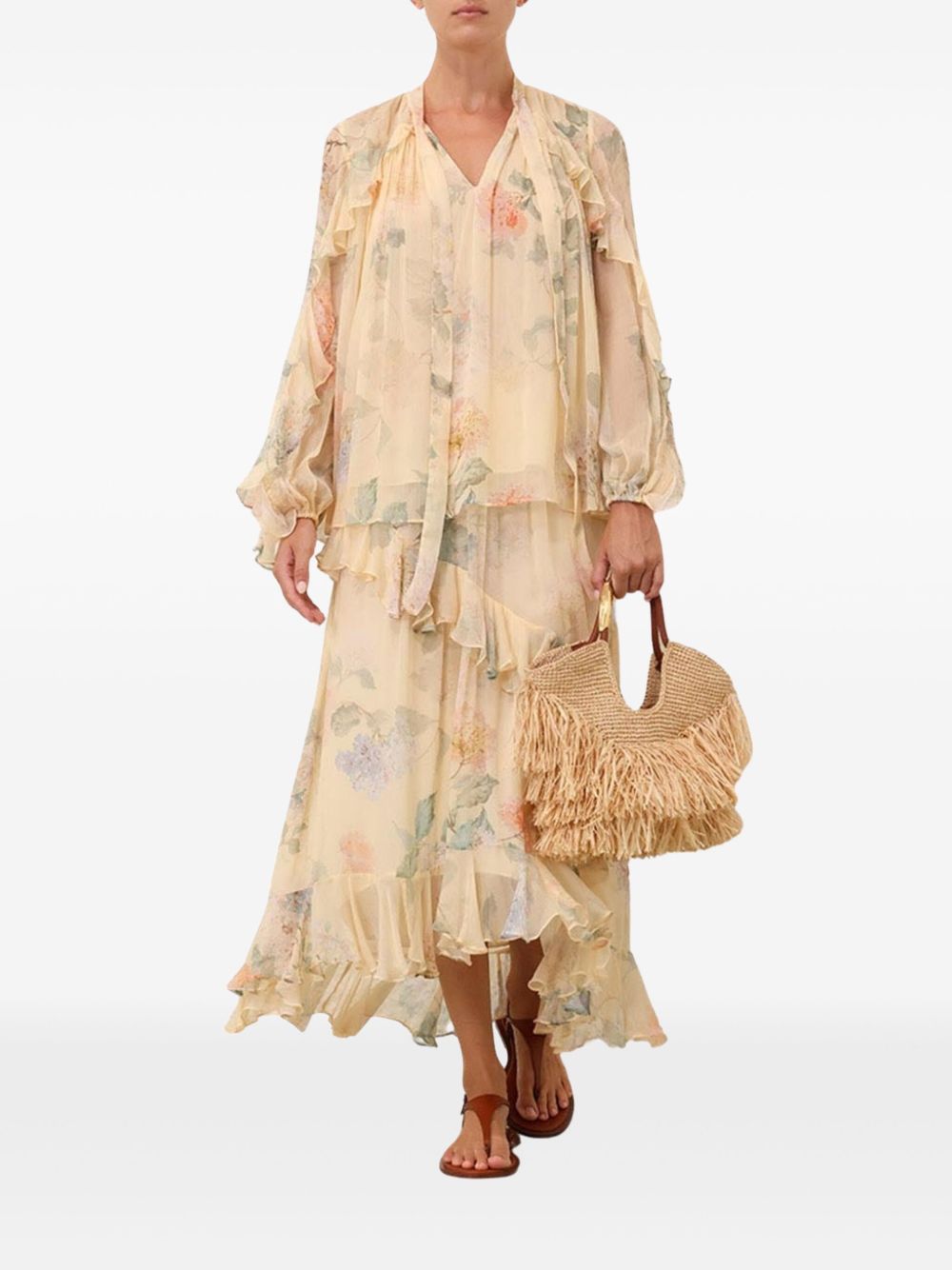 Асиметрична пола Zimmermann Illuminate