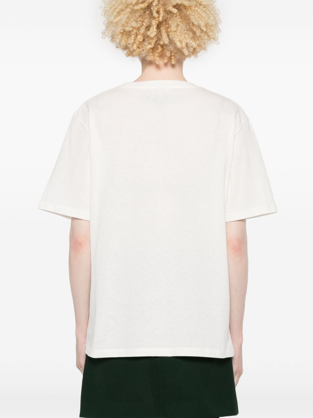 Тениска с лого от памучен трикотаж Chloè Oversized
