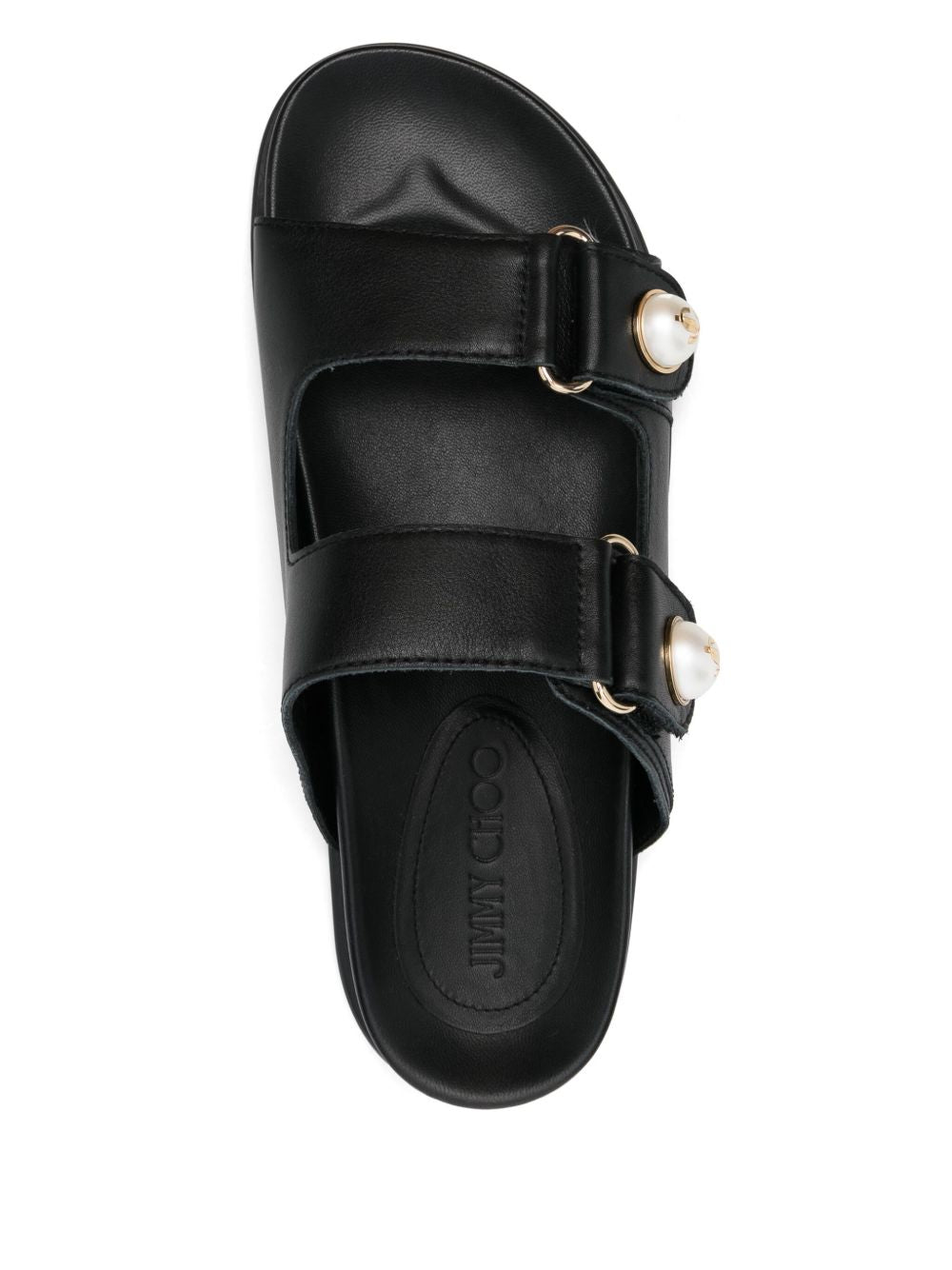 Кожен сандал Jimmy Choo Fayence
