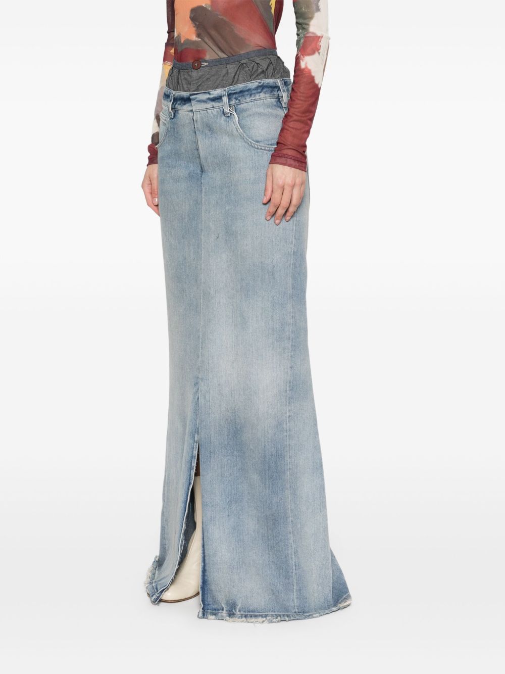 Дънкова памучна макси пола Maison Margiela