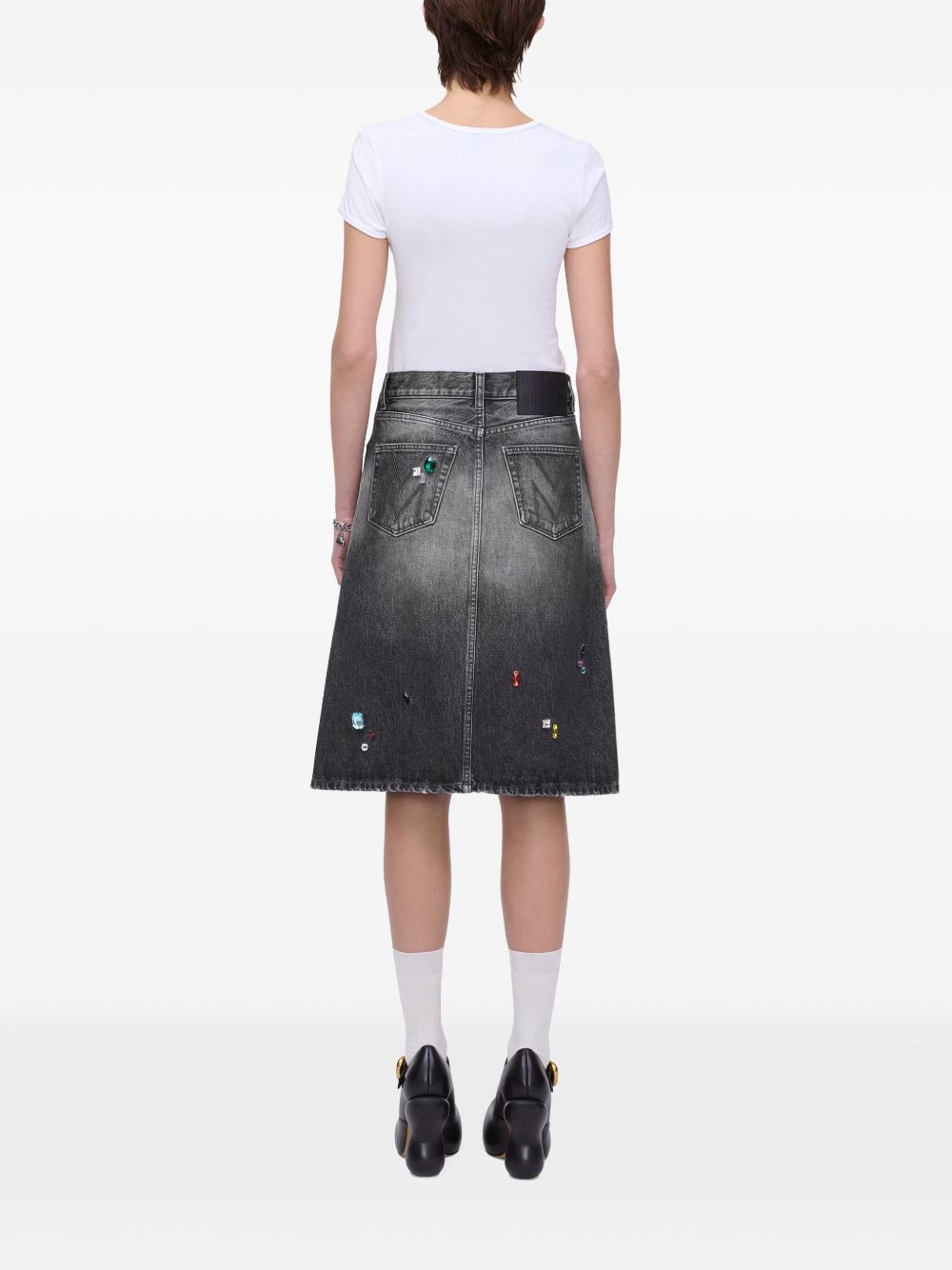 Поли на Marc Jacobs, черни