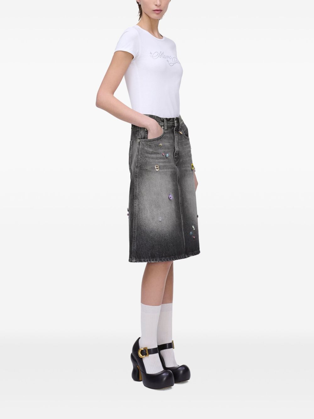 Поли на Marc Jacobs, черни
