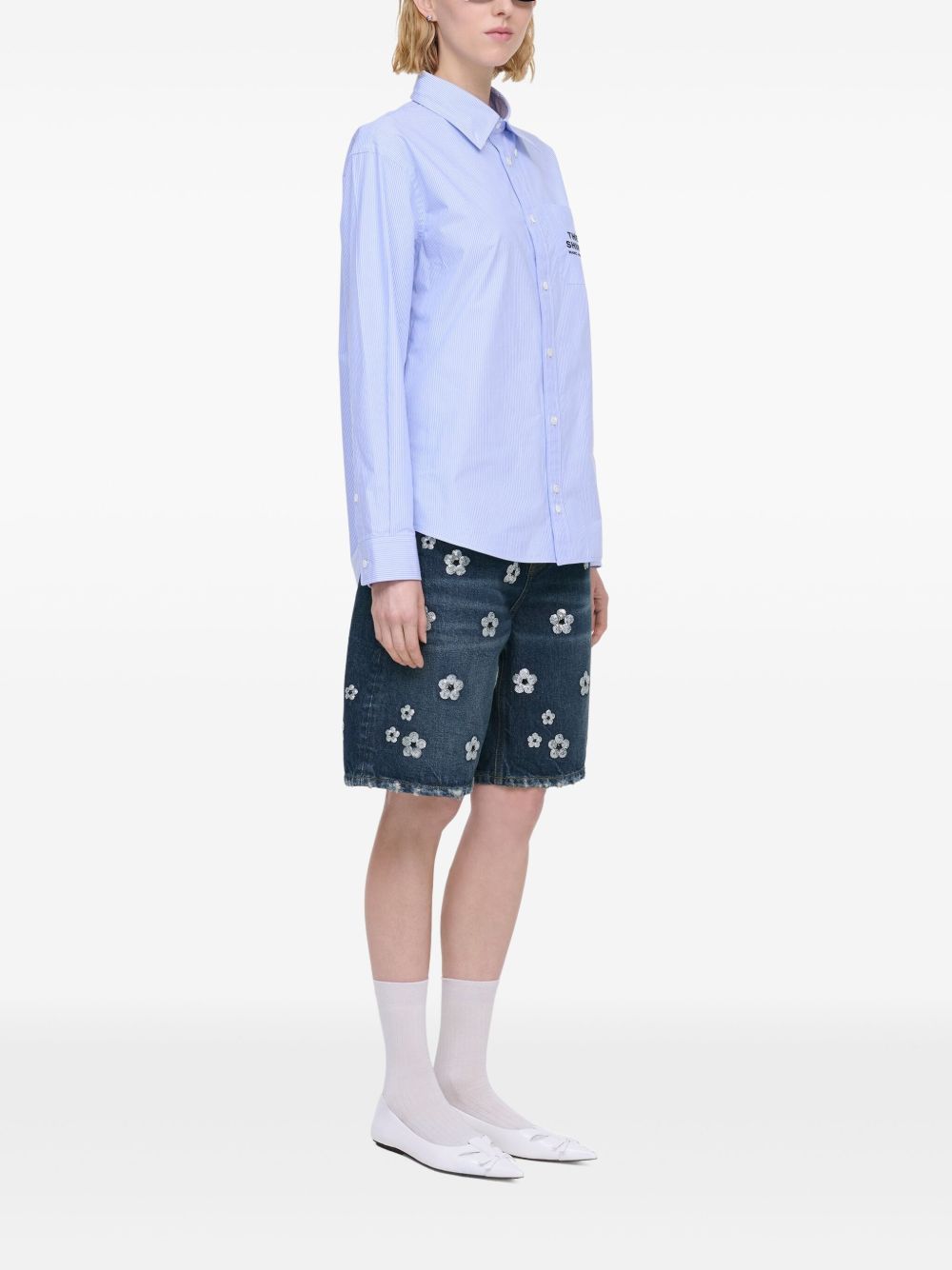 Ризи Marc Jacobs в прозрачно синьо