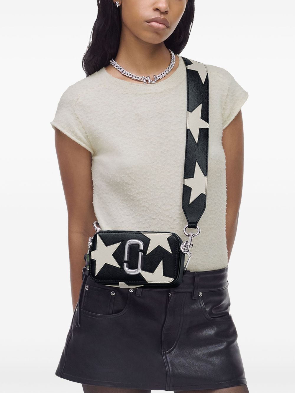 Чанта през рамо Marc Jacobs The Star Patchwork Snapshot