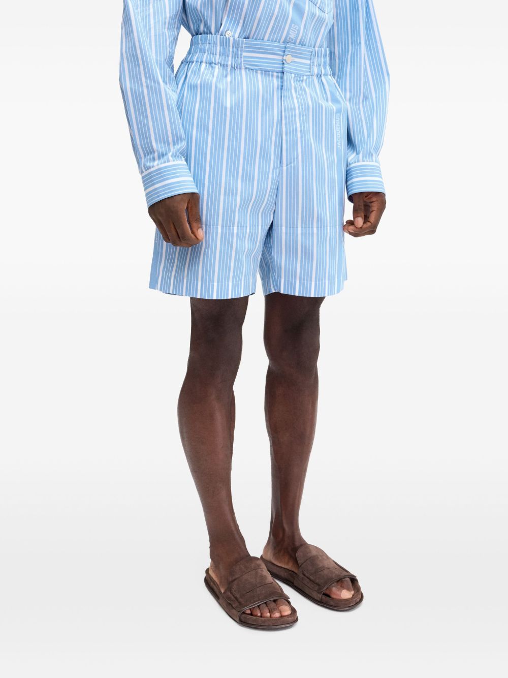 Шорти JACQUEMUS, прозрачно сини