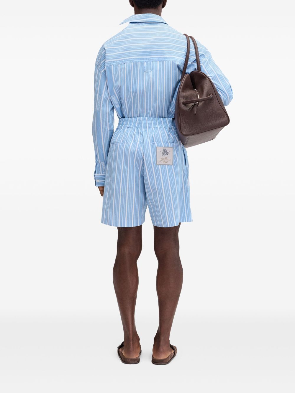 Шорти JACQUEMUS, прозрачно сини