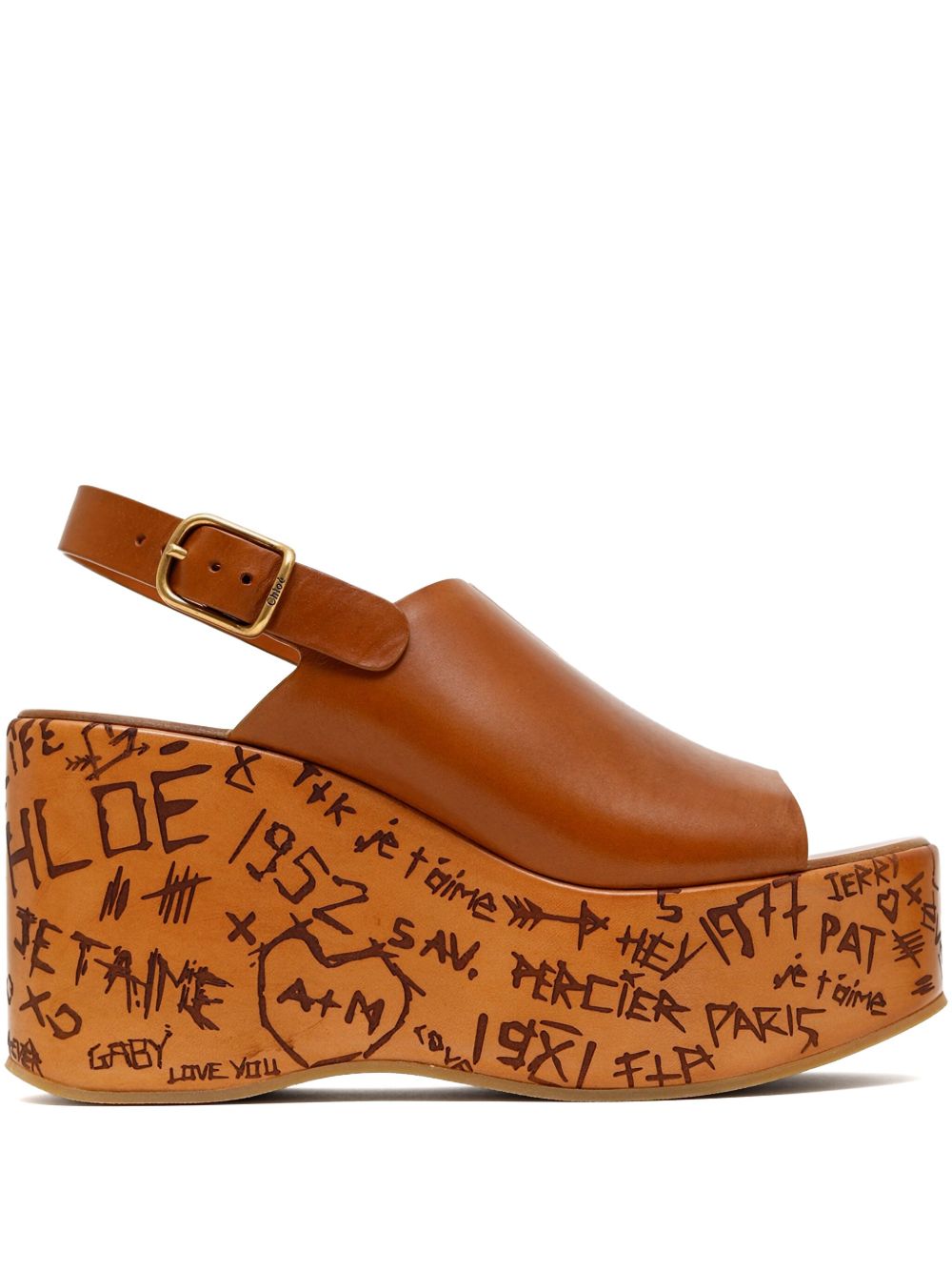 Сандали Chloè Chloé 130 мм Maxime на клин