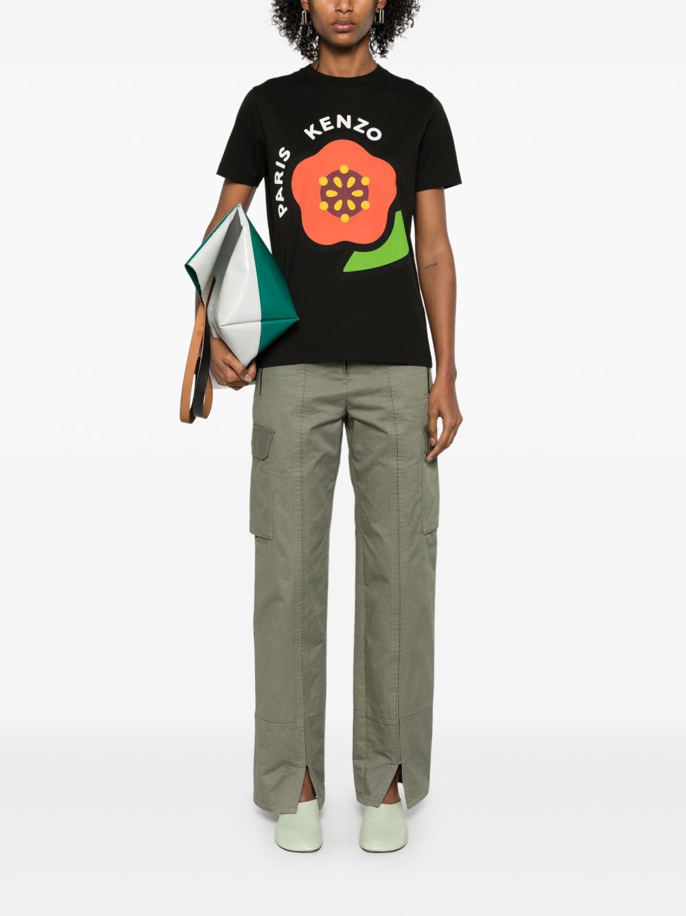Тениски и поло блузи Kenzo в черно