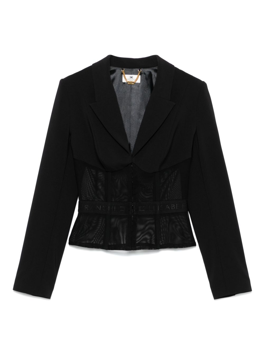 Черно якета Elisabetta Franchi