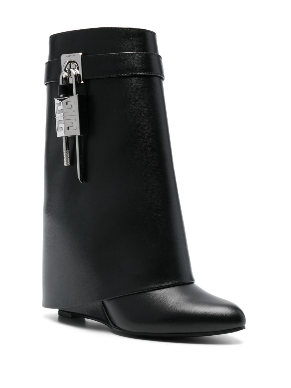 Боти от лъскава кожа Givenchy Shark с брави