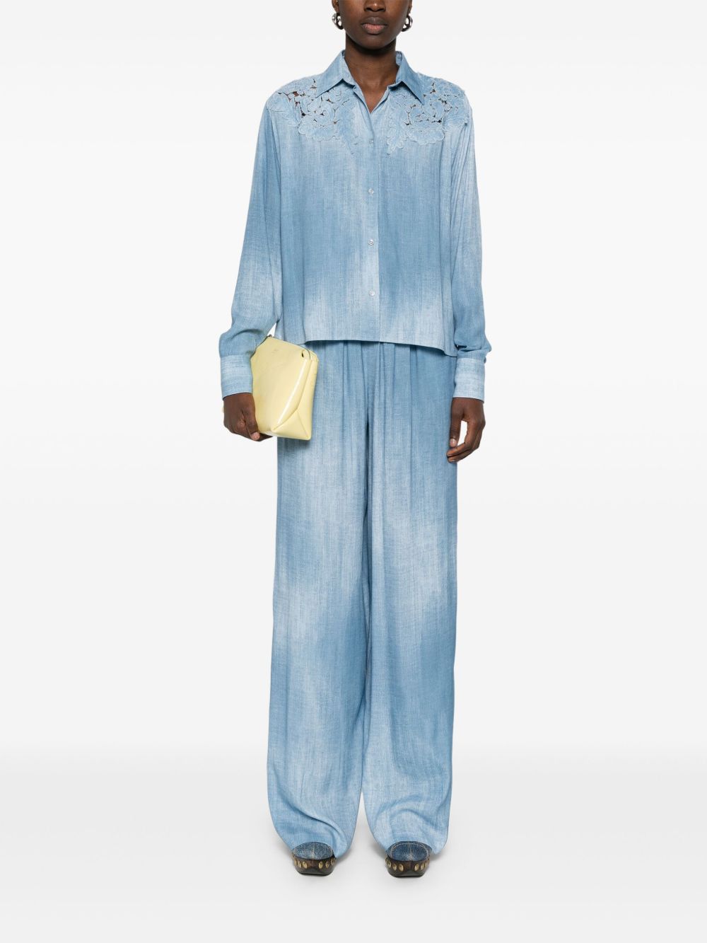 Ermanno Scervino Trousers Clear Blue