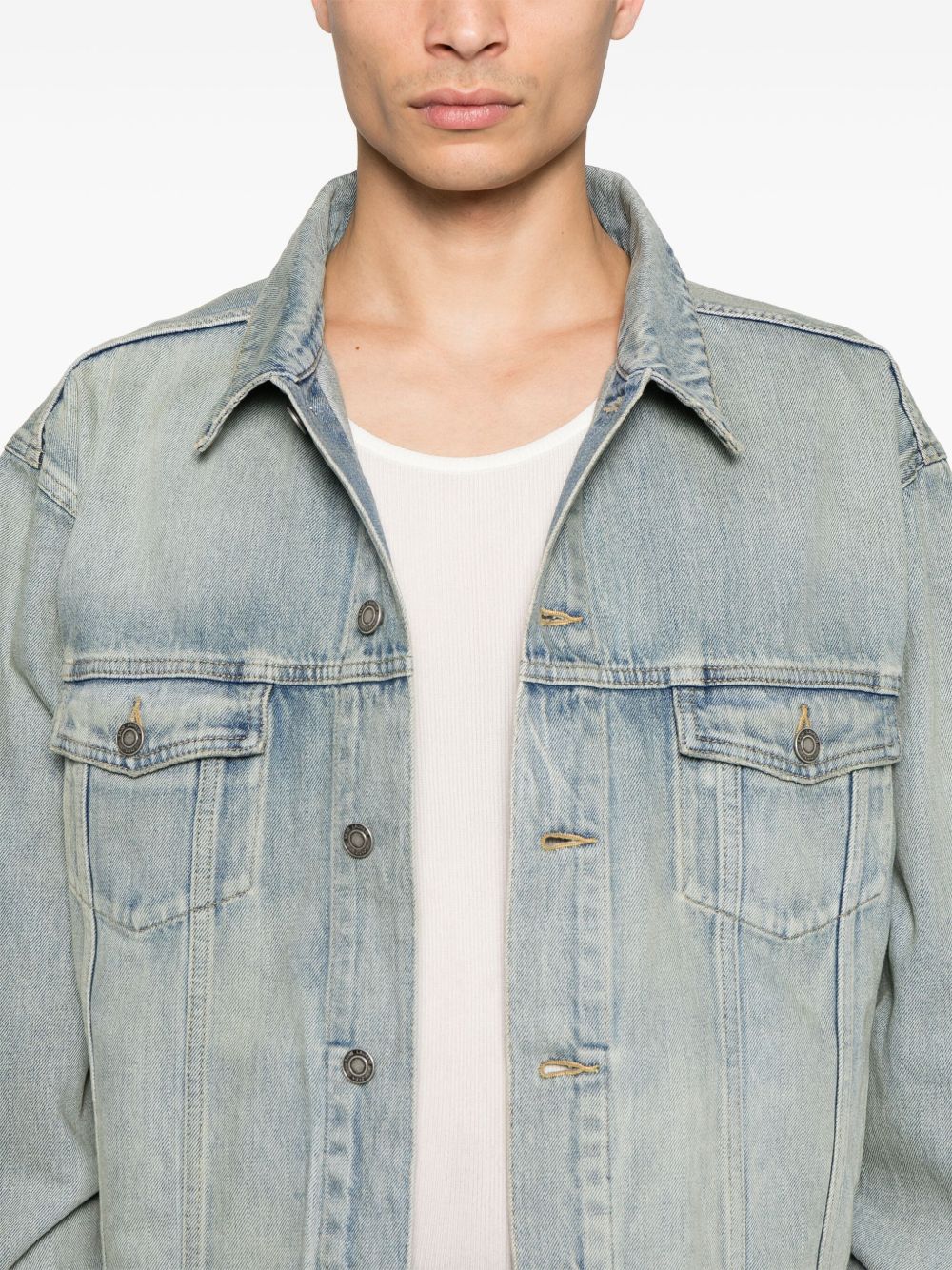 Сини палта Saint Laurent