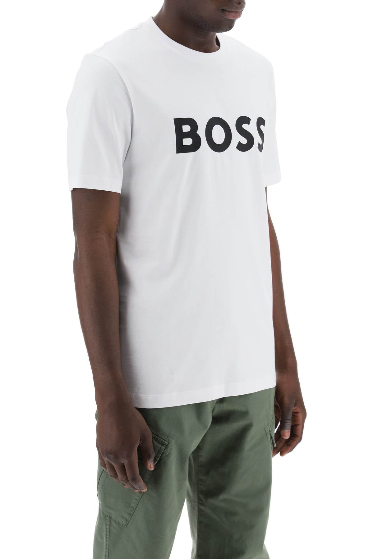 Тениска с лого Boss tiburt 354