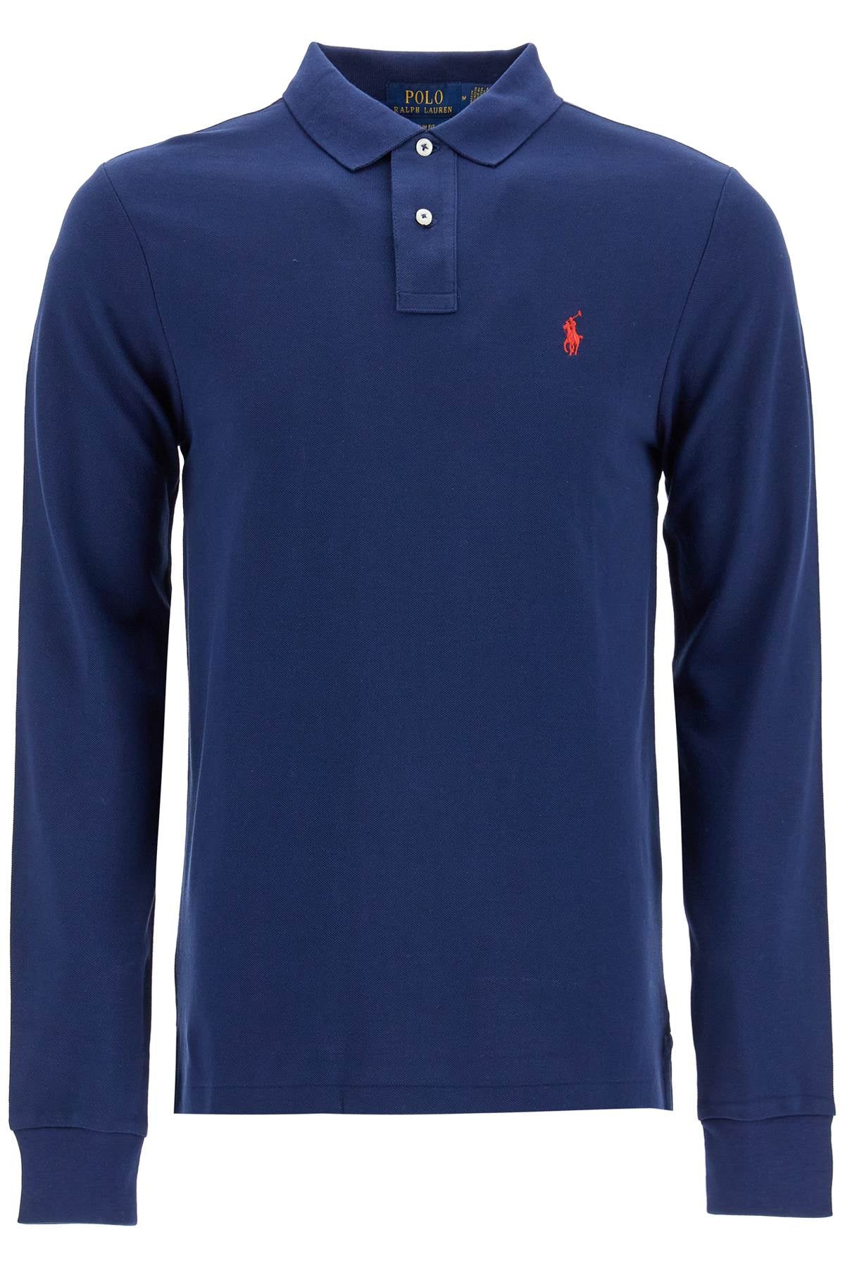 Поло риза с дълъг ръкав slim fit Polo Ralph Lauren