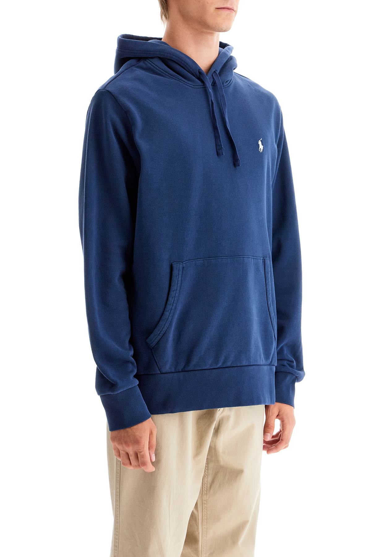 Памучен суичър с качулка и примка за гръб Polo Ralph Lauren
