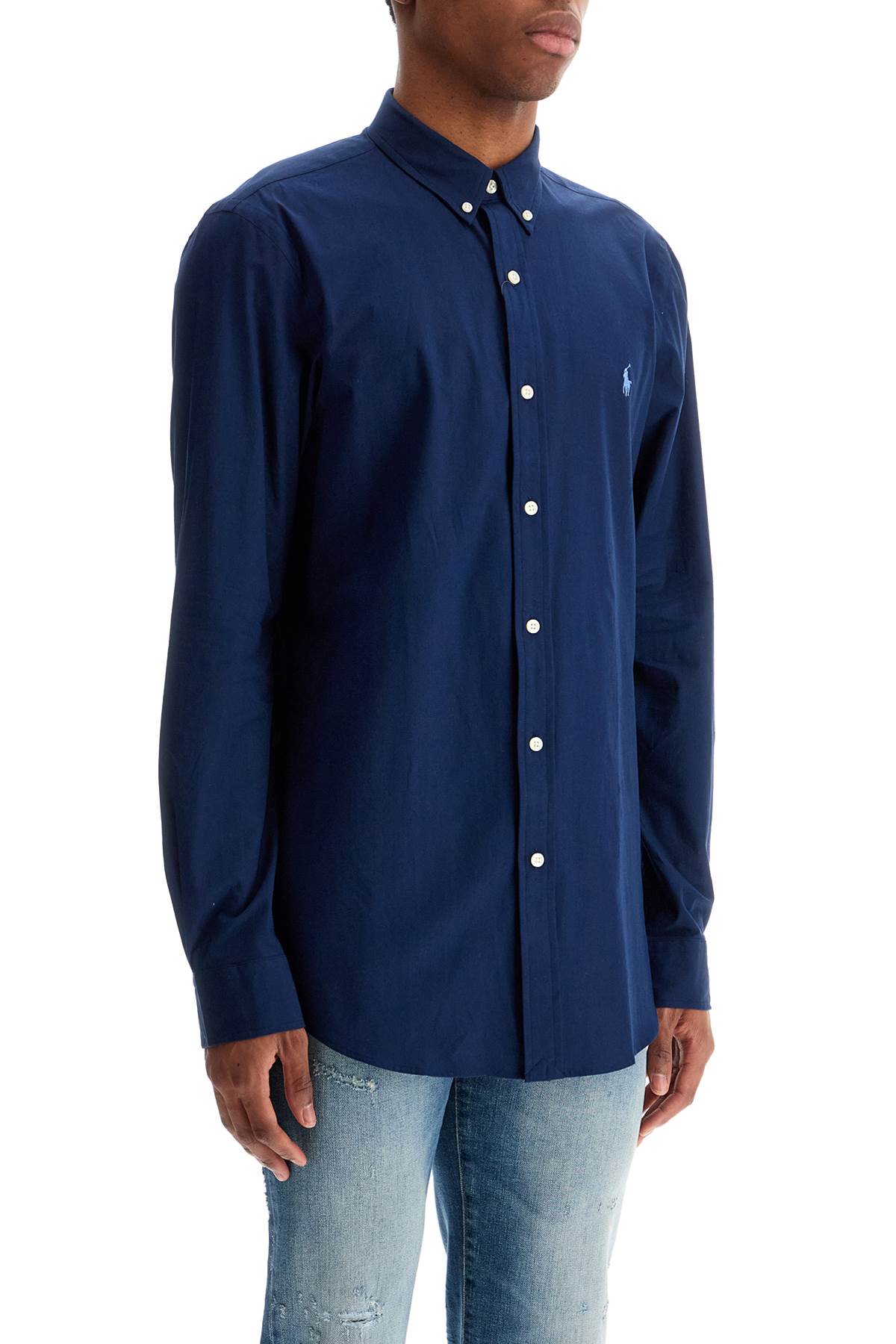 Риза Polo Ralph Lauren slim fit от еластичен поплин