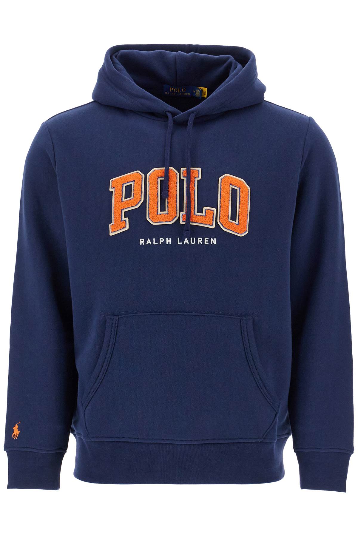 Син суичър от памук и полиестер Polo Ralph Lauren с бродирано лого