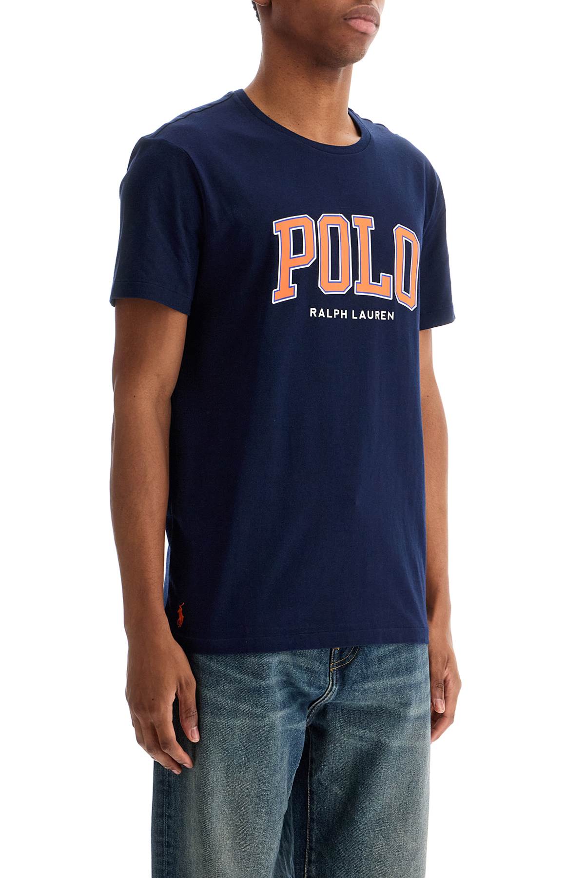 Тениска с лого на Polo Ralph Lauren по поръчка slim fit