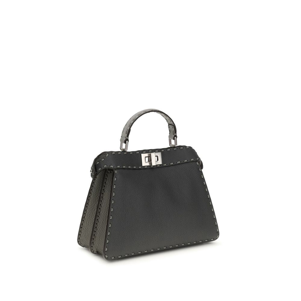 Fendi Gray Leather Handbag