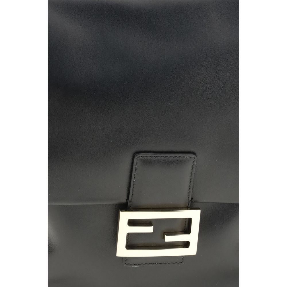Fendi Black Calf Leather Bos Taurus Backpack