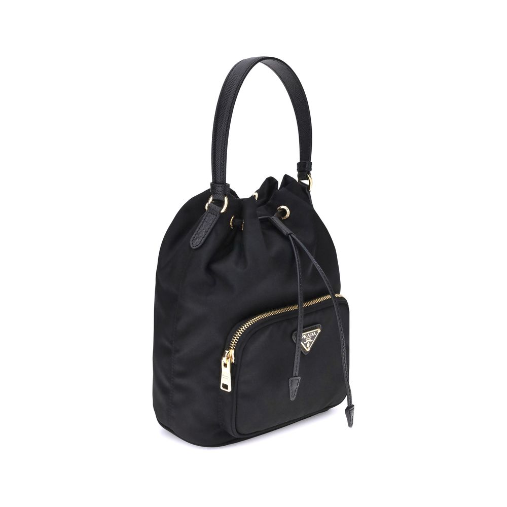 Prada Black Polyamide Backet Bag