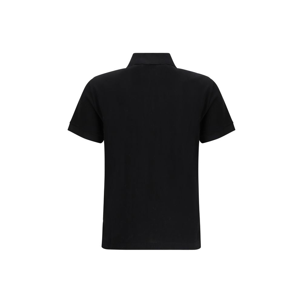 Fendi Black Cotton Polo Shirt