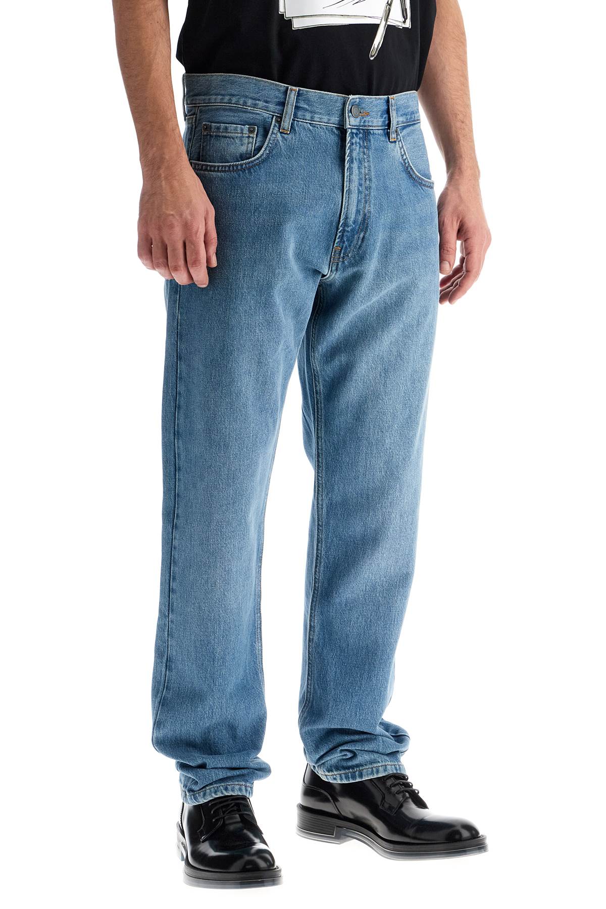 Дънки Moschino slim fit за стил