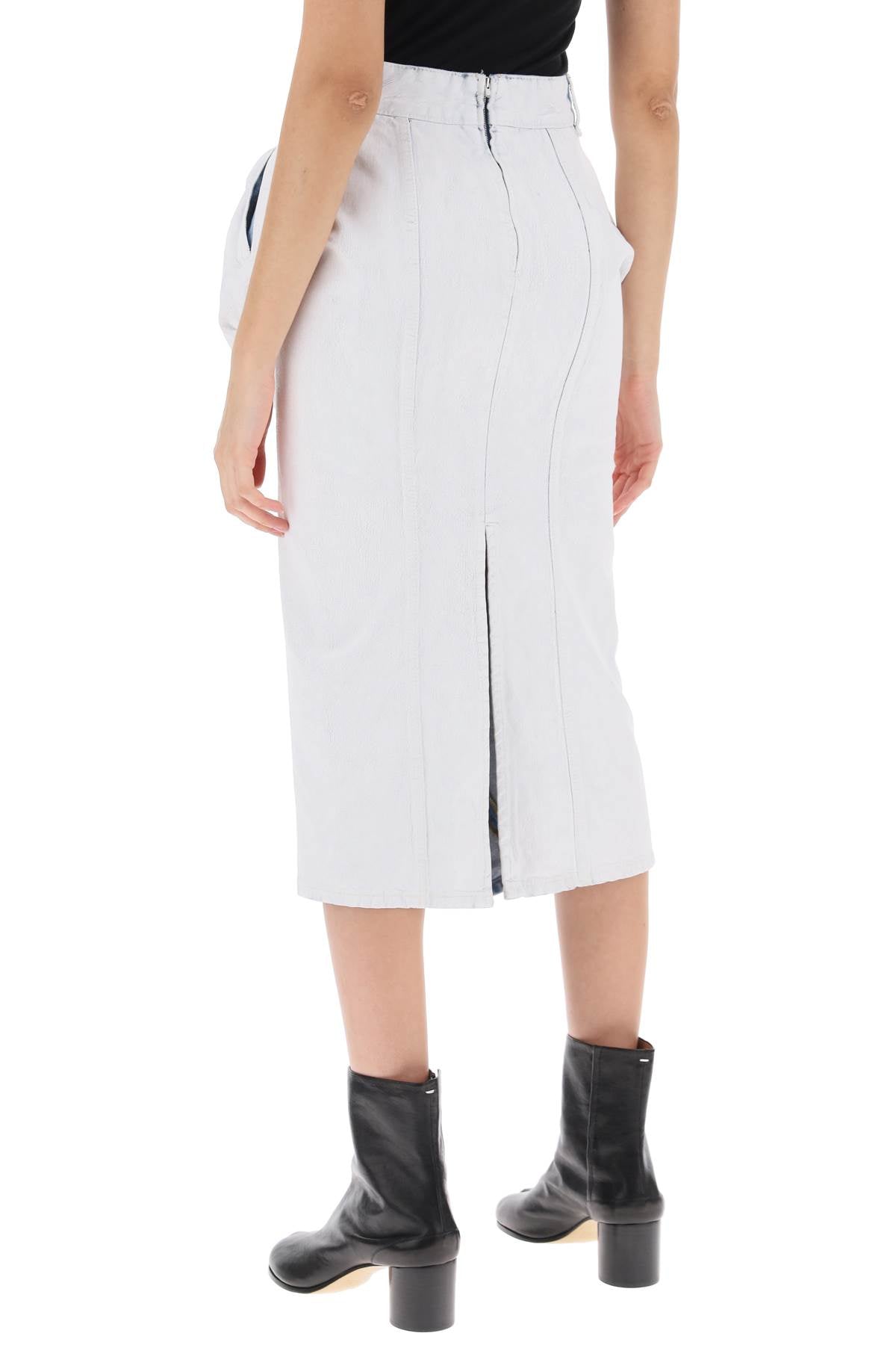 Дънкова пола с волани Maison Margiela